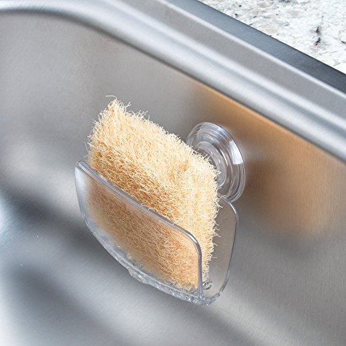 iDesign Plastic Power Lock Suction Shower Mirror with Razor Holder, Fog-Free, 6.25" x 8.5" F935