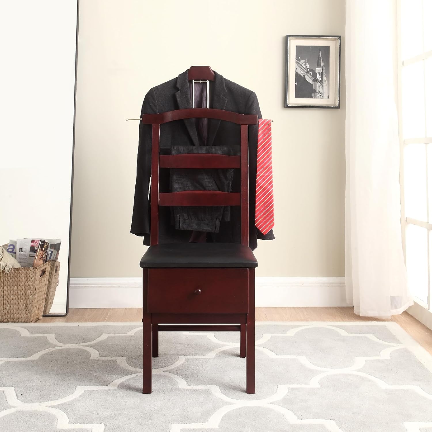Proman Products Chair Valet, Mahogany Z488763