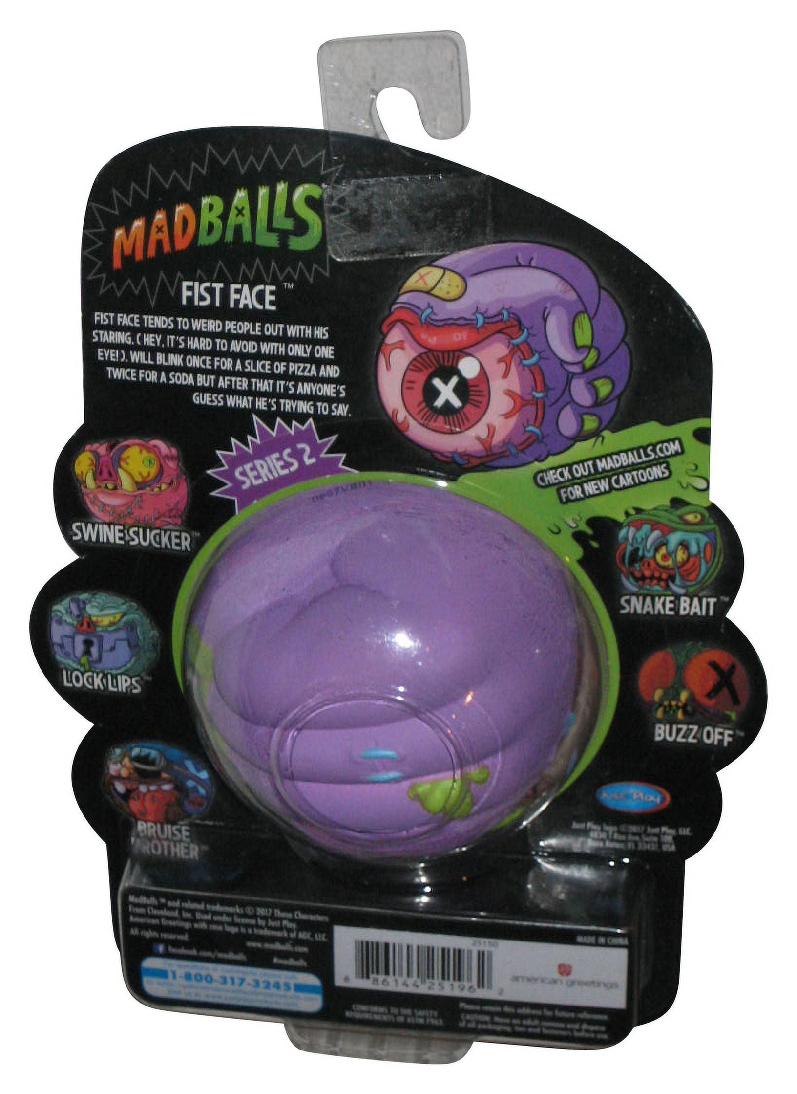 Madballs Fist Face Series 2 Collectible Monster Ball Toy Q836