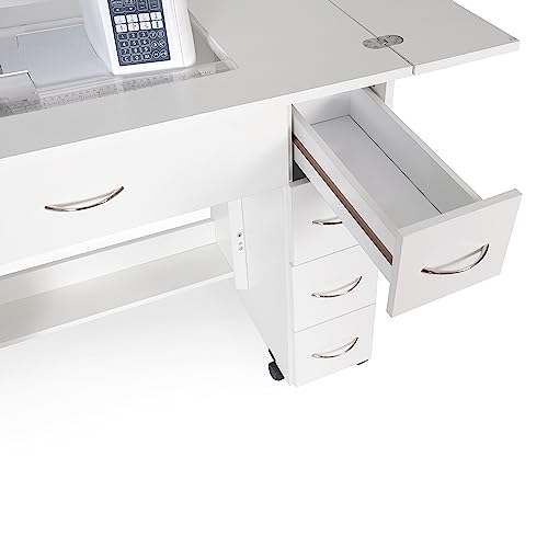Arrow Classic Sewing Furniture Alice Compact Mid-Size Sewing Cabinet with Hydraulic Lift R80031