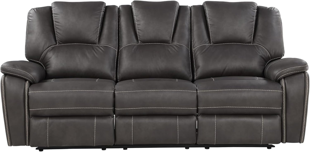 Manual Reclining Loveseat and 3-Seat Sofa Set, Charcoal M440