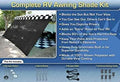RV Awning Shade RV Shade Complete Kit 8x17 (Black)