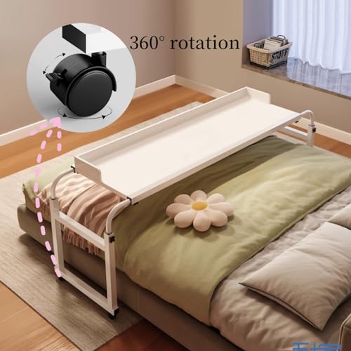 Adjustable Height Overbed Table with Wheels Z43884