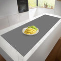 Silicone Mats for Kitchen Counter, Heat Resistant Countertop Protector, Non-Slip Table Mat Desk Saver Pad, Non-Stick Reusable Pastry Mat, Silicone Placemat, Craft Mat - 25'' X 17", Grey