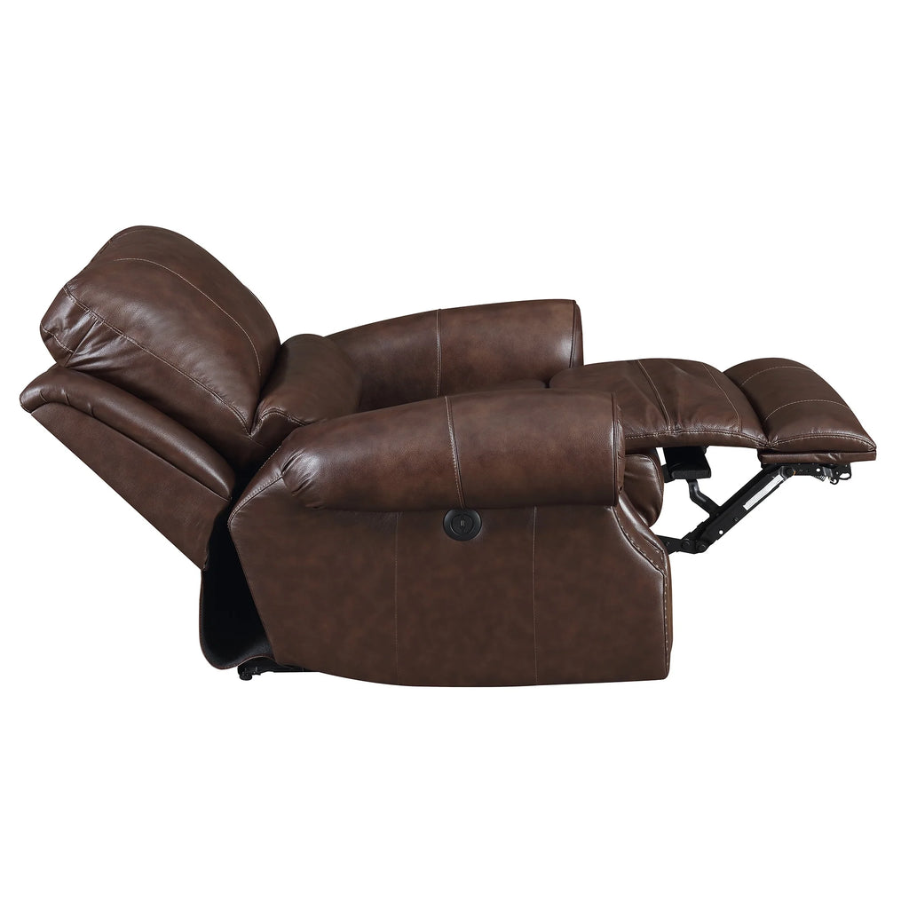 Picket House Furnishings Williams Power Motion Loveseat Saddle Brown U128357
