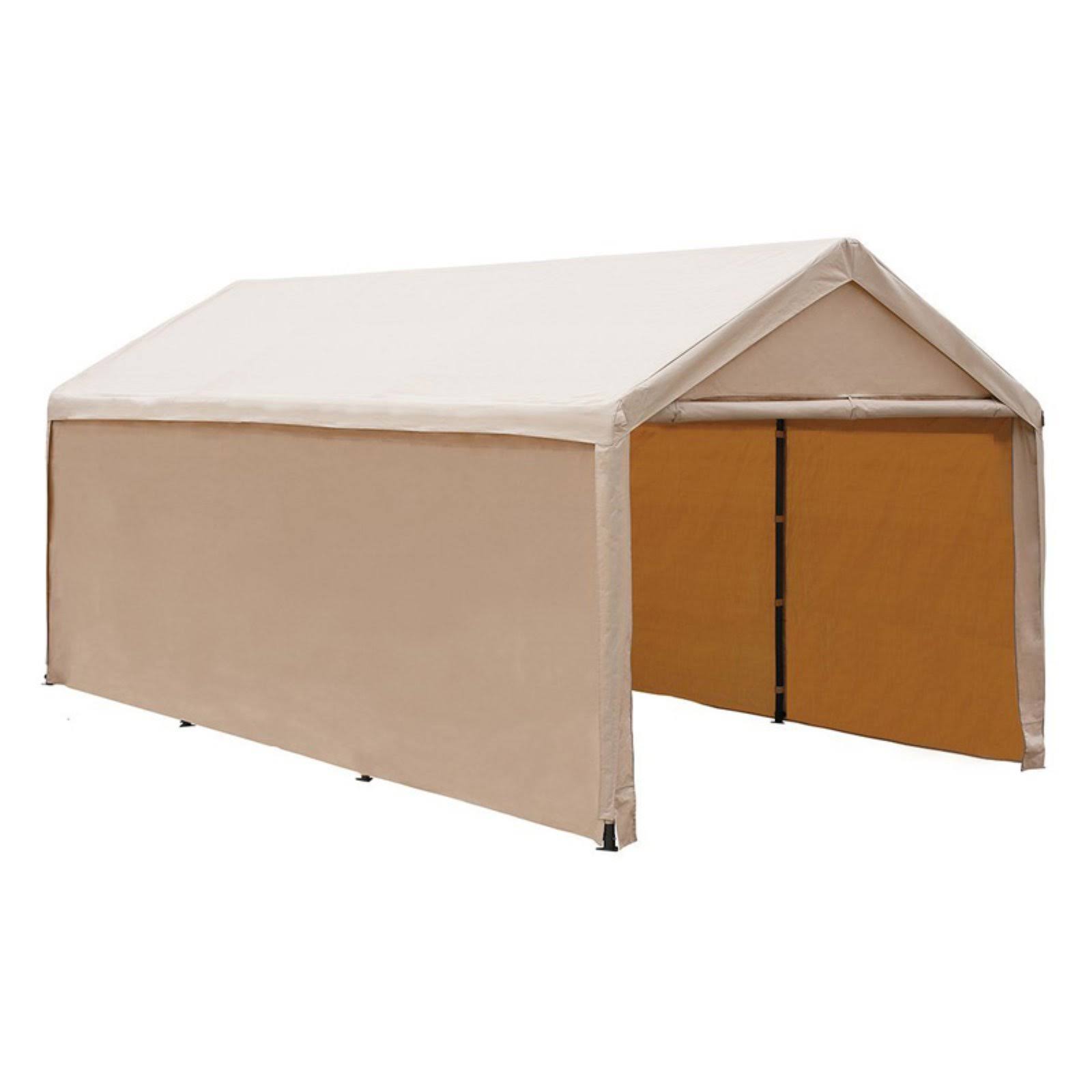 Abba Patio 10 x 20 ft Heavy Duty Beige Carport, Car Canopy Versatile Shelter