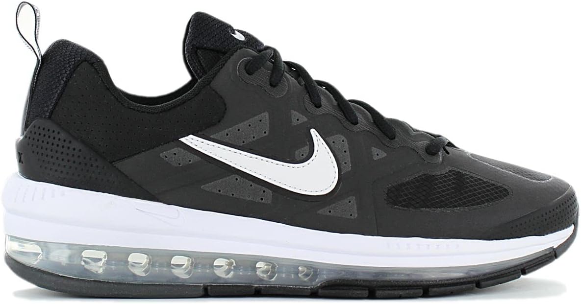 Nike Men's Air Max Genome Running Cw1648 Shoes, Black/White, 13