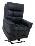 Pride ViVaLift Radiance 3-Heating Pad Lift Chair Power Recliner (PLR3955S) Small (Canyon Steel, Inside Delivery and Setup)