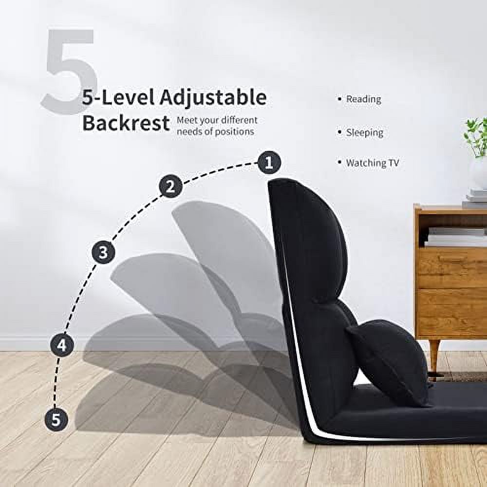 GEROBOOM Folding Sofa Bed with Pillow, Convertible Sleeper Chair for Adults E75308