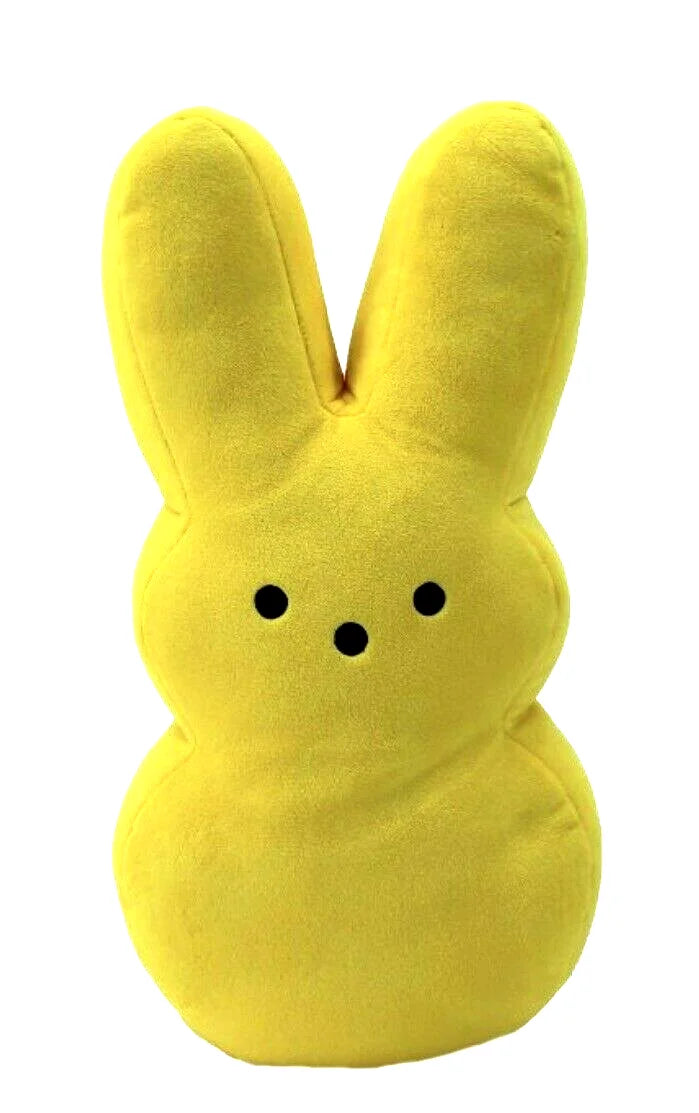 PEEPS Plush Bunny 17" Jumbo Solid Plush Easter Collectible (Yellow)