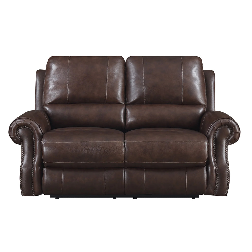 Picket House Furnishings Williams Power Motion Loveseat Saddle Brown U128357