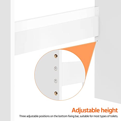 Yaheetech Over The Toilet Storage, Taller Bathroom Organizer Cabinet, White X17514