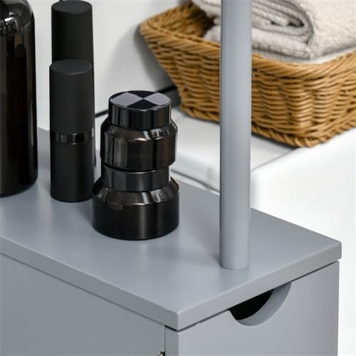 Slim Bathroom Cabinet with 3 Drawers Freestanding Narrow Storage Shelf I7068