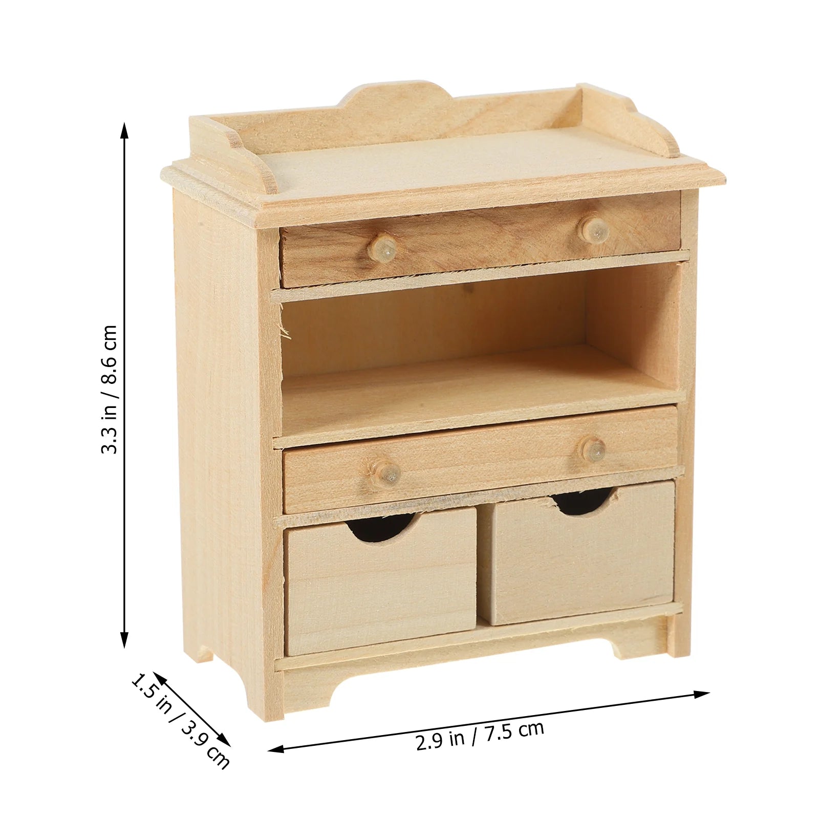 Mini Furniture for Dollhouse 1:12 Scale Cabinet D63042