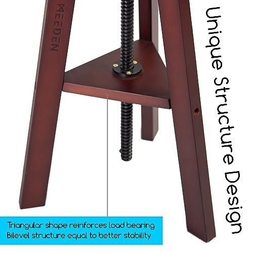 MEEDEN Wooden Drafting Stool with Adjustable Height, Artist Stool G259022