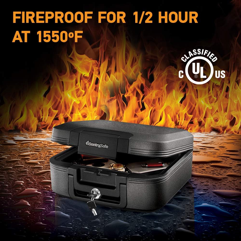 SentrySafe Fireproof Waterproof Document Safe with Key Lock H644741