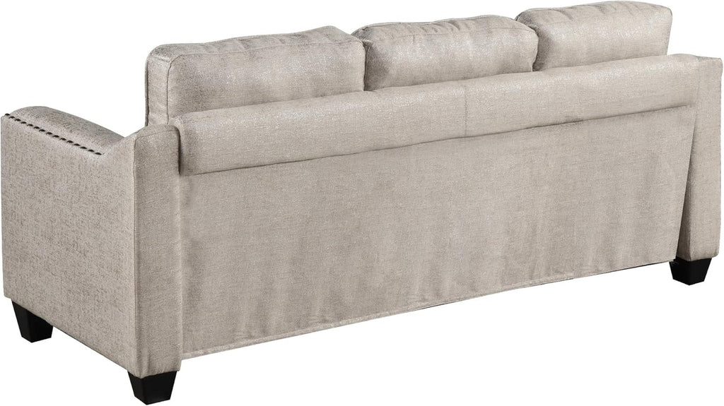 FANYE 3 Pieces Living Room Furniture Set, Loveseat and Armchair, Linen Fabric, Beige V6796