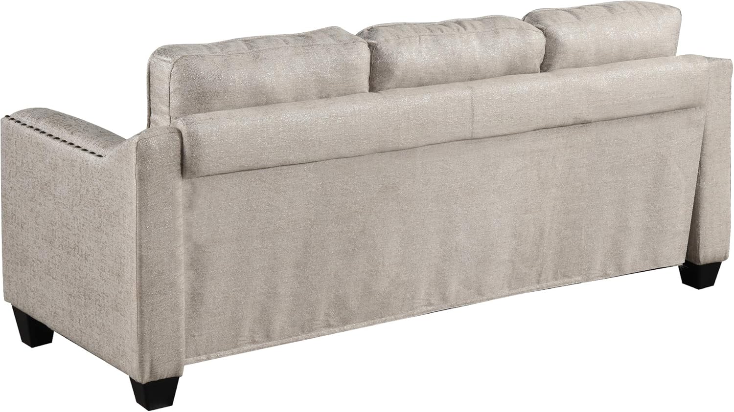 FANYE 3 Pieces Living Room Furniture Set, Loveseat and Armchair, Linen Fabric, Beige V6796