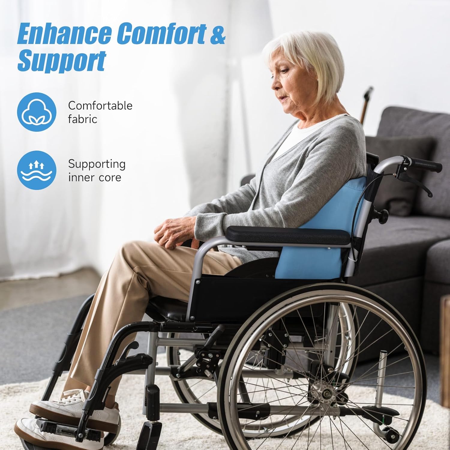 Wheelchair Side Guard Lateral Support Wedge Cushion Z205372