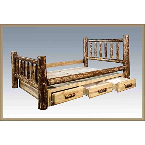 Montana Woodworks Glacier Country Collection King Bed with Storage N538872