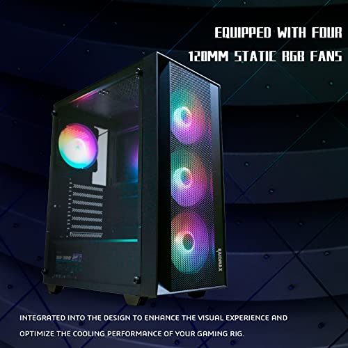 RAIDMAX V100 Gaming Case ATX Mid Tower PC Black T4170
