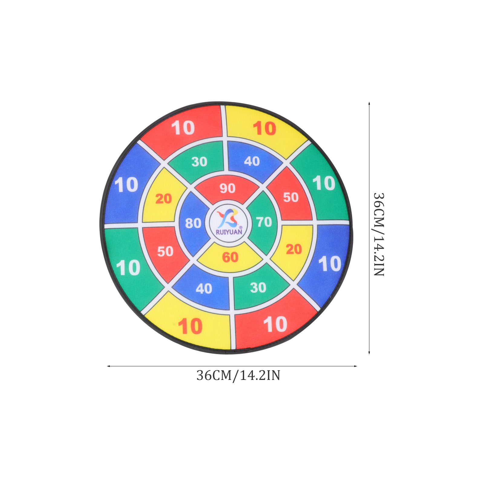Safety Dart Board Toys Sticky Ball Shooting Game Set 36cm J24949