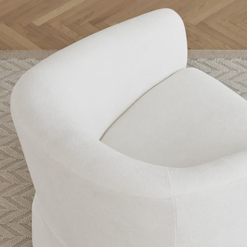 Swivel Accent Chair Modern Barrel Armchair, 22-inch Wide Seat, Sand S928