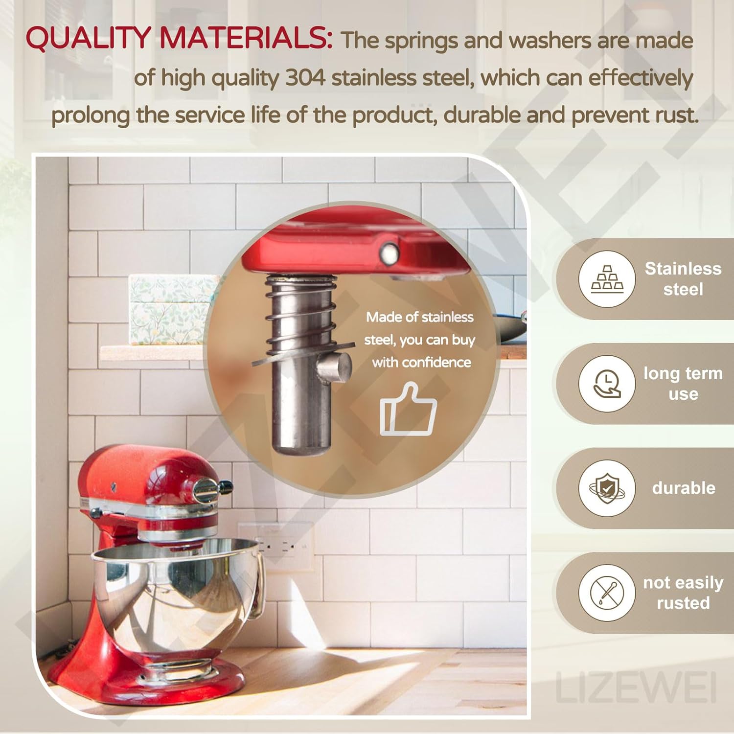 KitchenAid Tilt-head & Bowl-lift Mixer Spring and Washer 2 Pack S1909