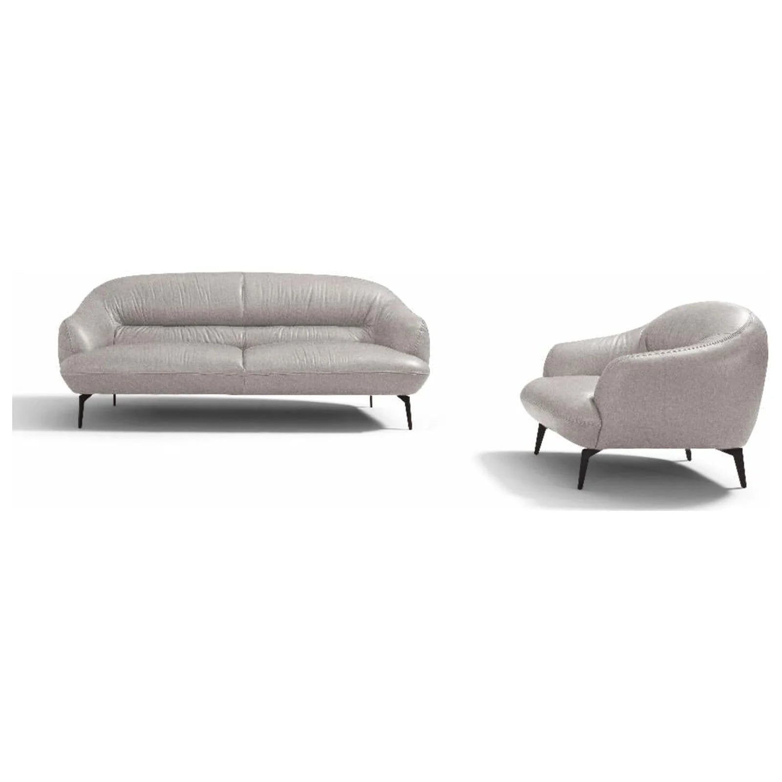 Acme Furniture Leonia Accent Chair, Pearl Gray Leather H679967