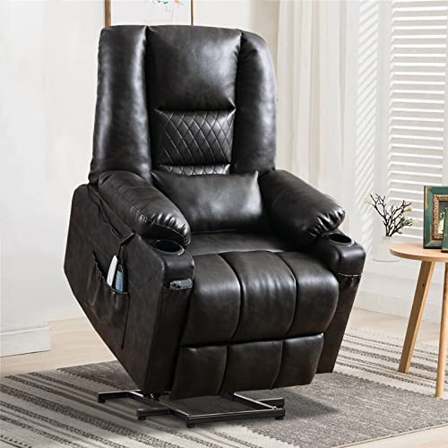 Power Lift Recliner Chair with Massage and Heat for Elderly Adults J54794