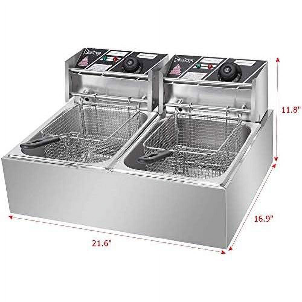 12L 5000W Electric Dual Deep Fryer G67543