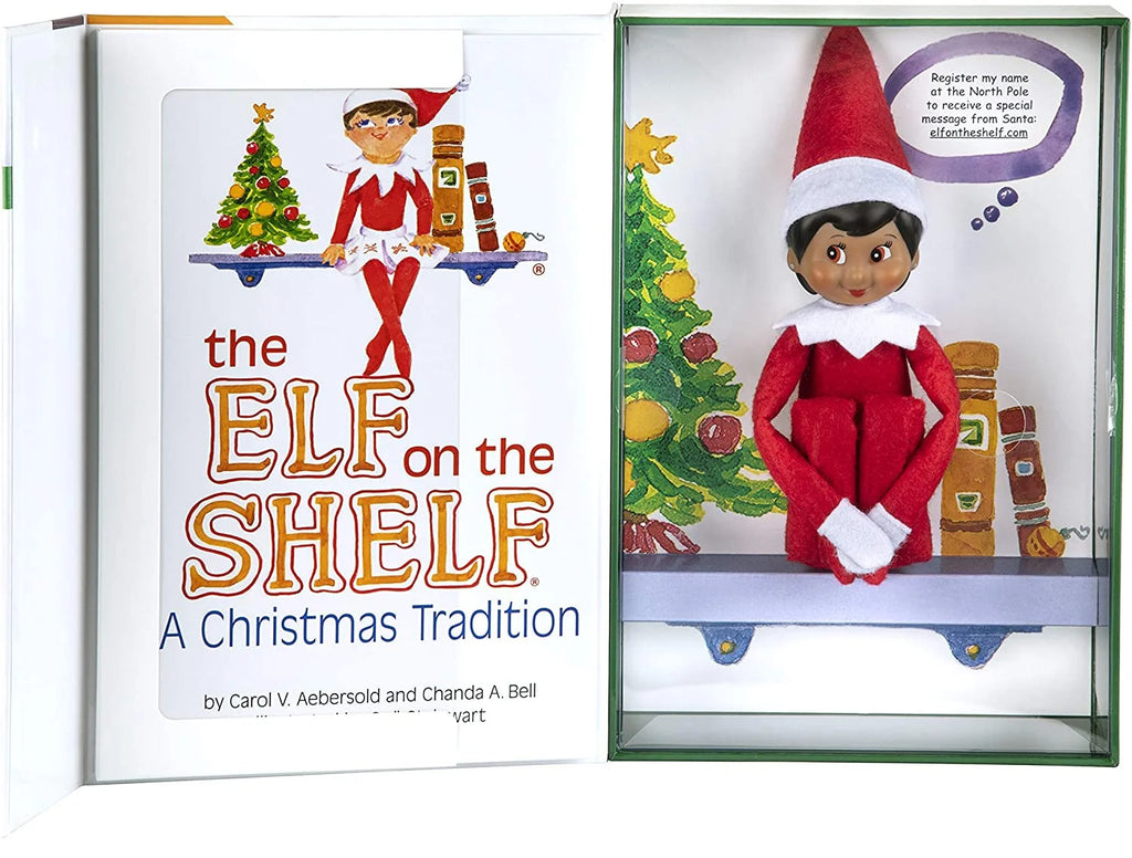 The Elf on the Shelf: A Christmas Tradition Brown-Eyed Girl Scout Elf with Plush Toy U697