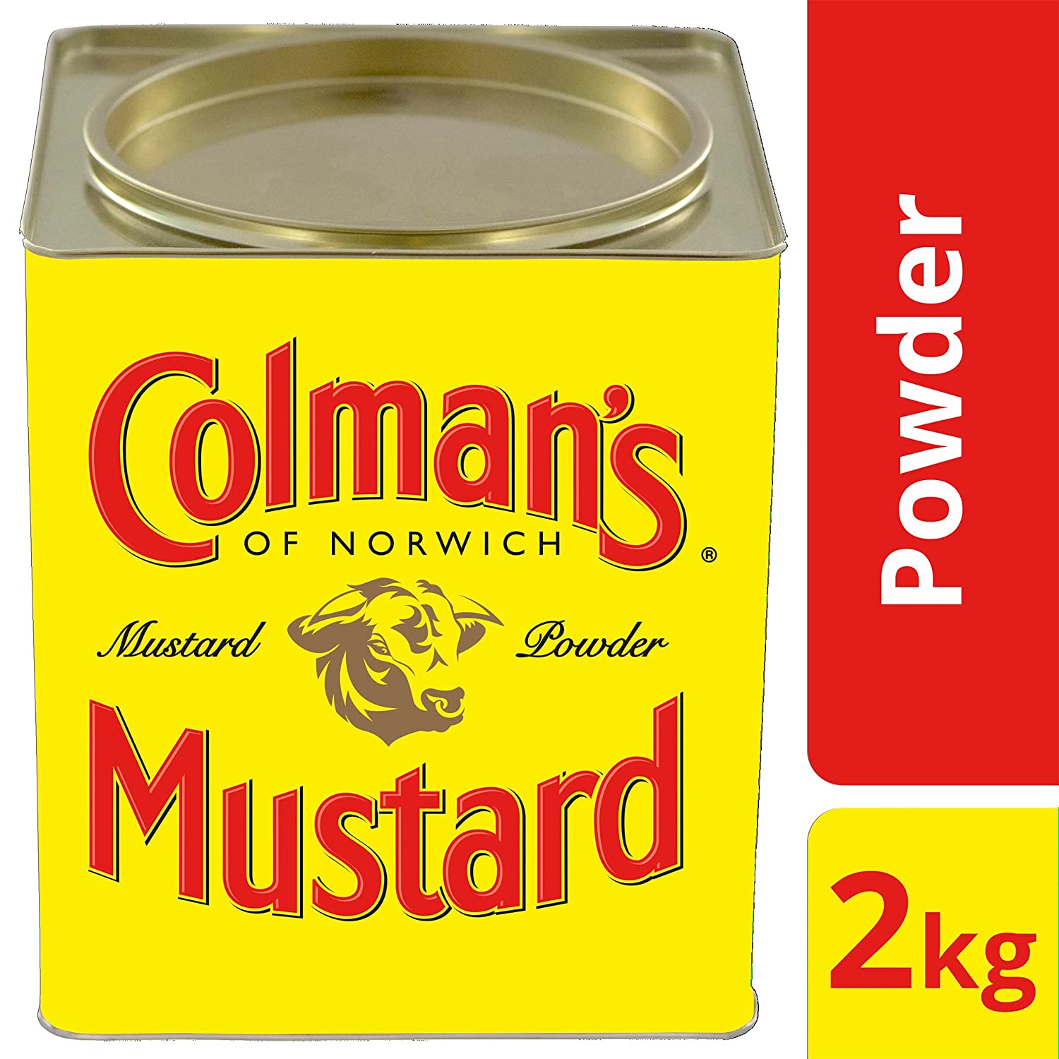 Colman's Double Superfine Mustard Powder, 4 lb 6 oz Tin I499613