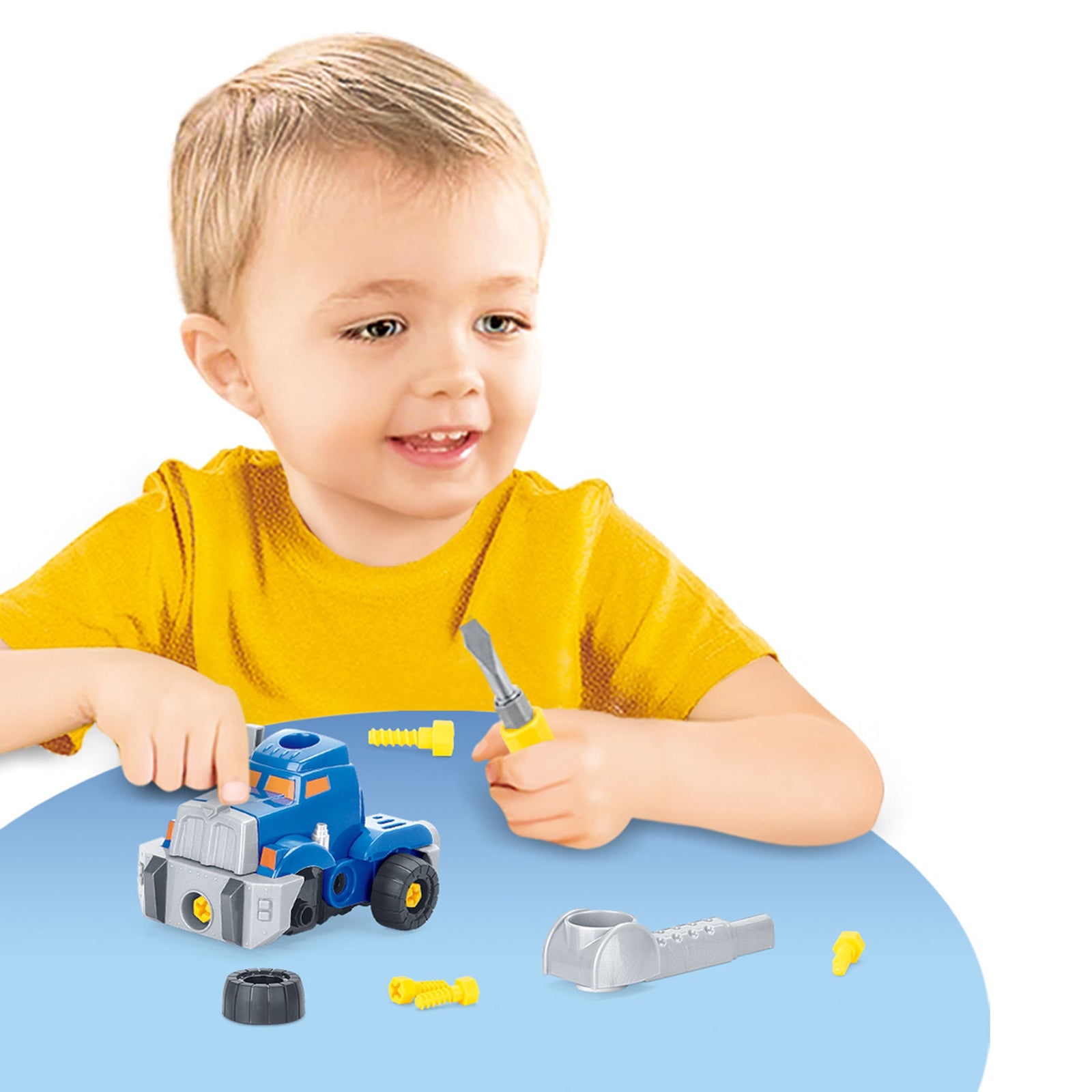 3 in 1 Take Apart Robot Truck Toy with Screwdriver and Drill for Kids W873