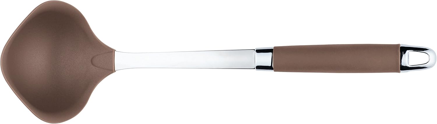 Anolon SureGrip Nonstick Kitchen Utensil Set, 6 Piece, Bronze Brown N992617