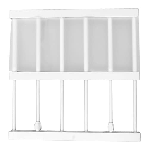 Pssopp Tension Rod Shelf, 16.5in Adjustable for Cabinet Wardrobe Y5591