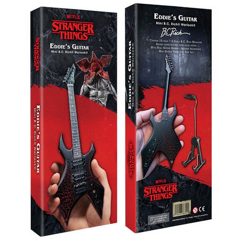 Stranger Things Eddie's Guitar B.C. Rich NJ Warlock Mini Guitar Model V167