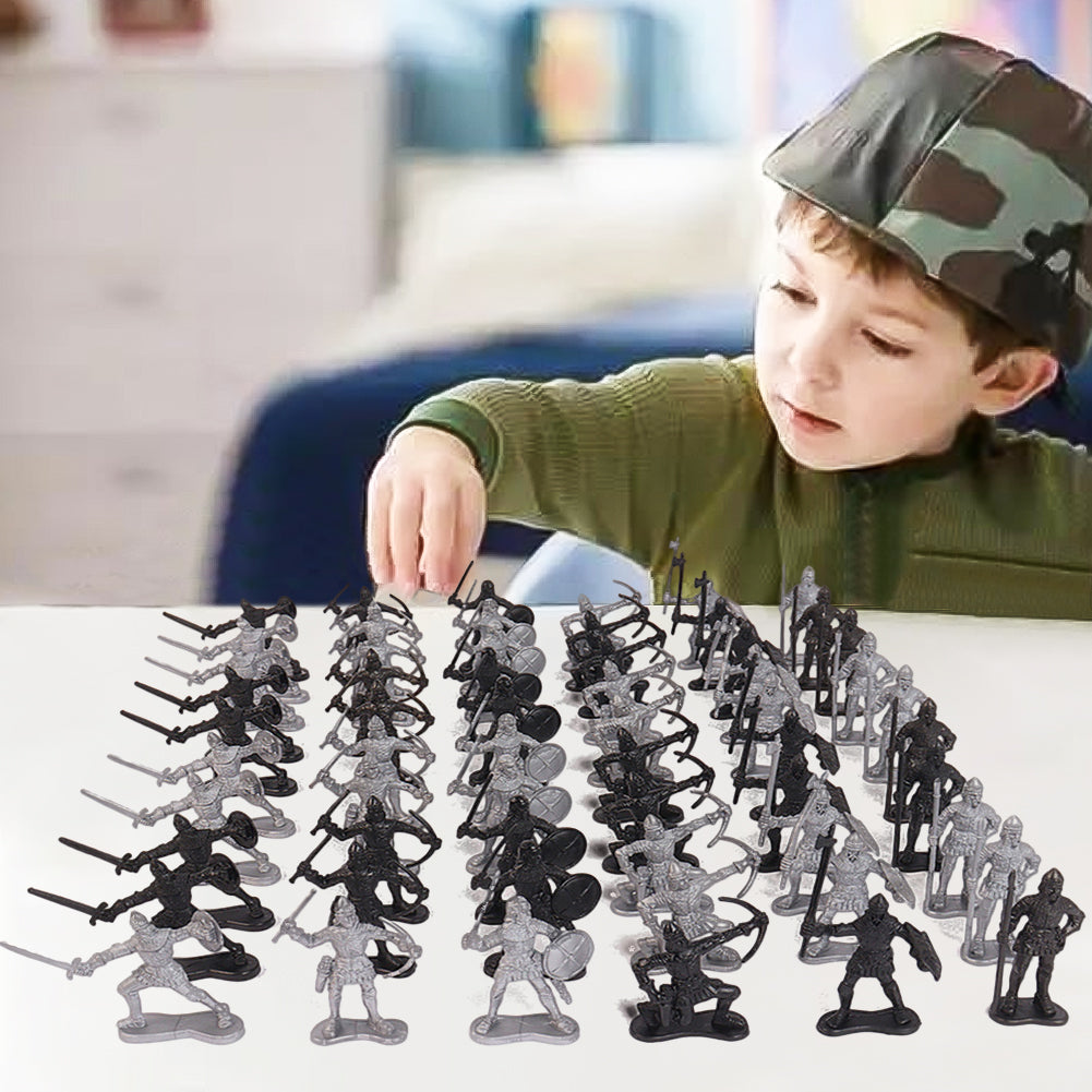 Surakey 28Pcs Ancient Middle Ages Toy Soldier Figures Q3300