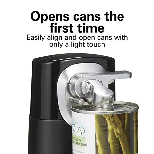 Hamilton Beach 2-in-1 Electric Automatic Can Opener, Cordless & Rechargeable, Black (76611F) V415045