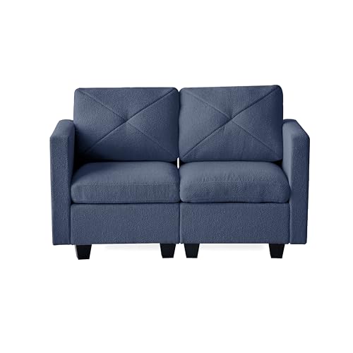 Casa Andrea Milano Modular Sectional Sofa, Boucle Fabric U Shaped Couch with Storage J157
