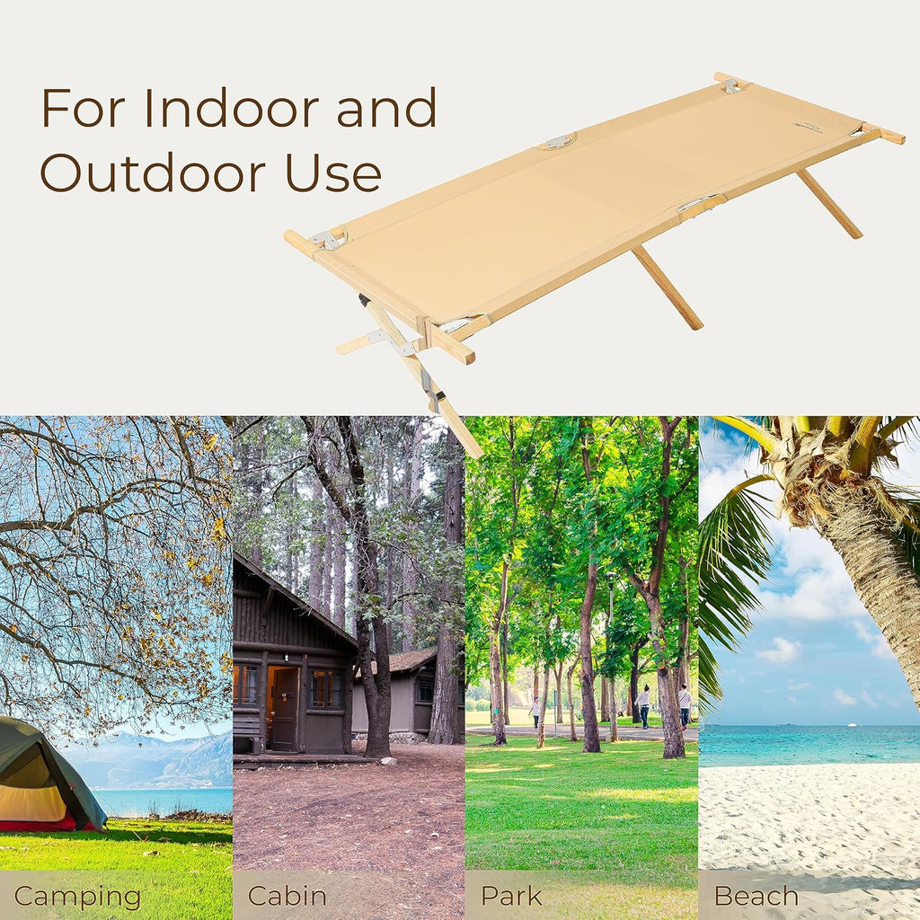 BYER OF MAINE Maine Heritage Cot Folding Camping Cot E61214