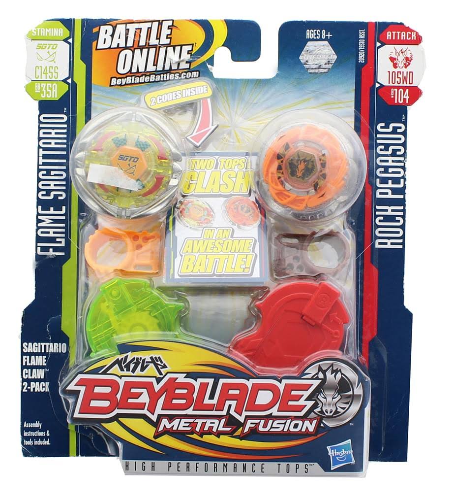 Beyblade Metal Fusion Sagittario Flame Claw 2-Pack