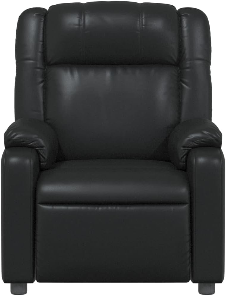 vidaXL Black Faux Leather Massage Recliner Chair U596125
