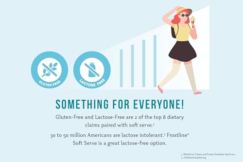 Frostline Salted Caramel Soft Serve Ice Cream Mix, Lactose & Gluten Free, 6 lb Bag L93257