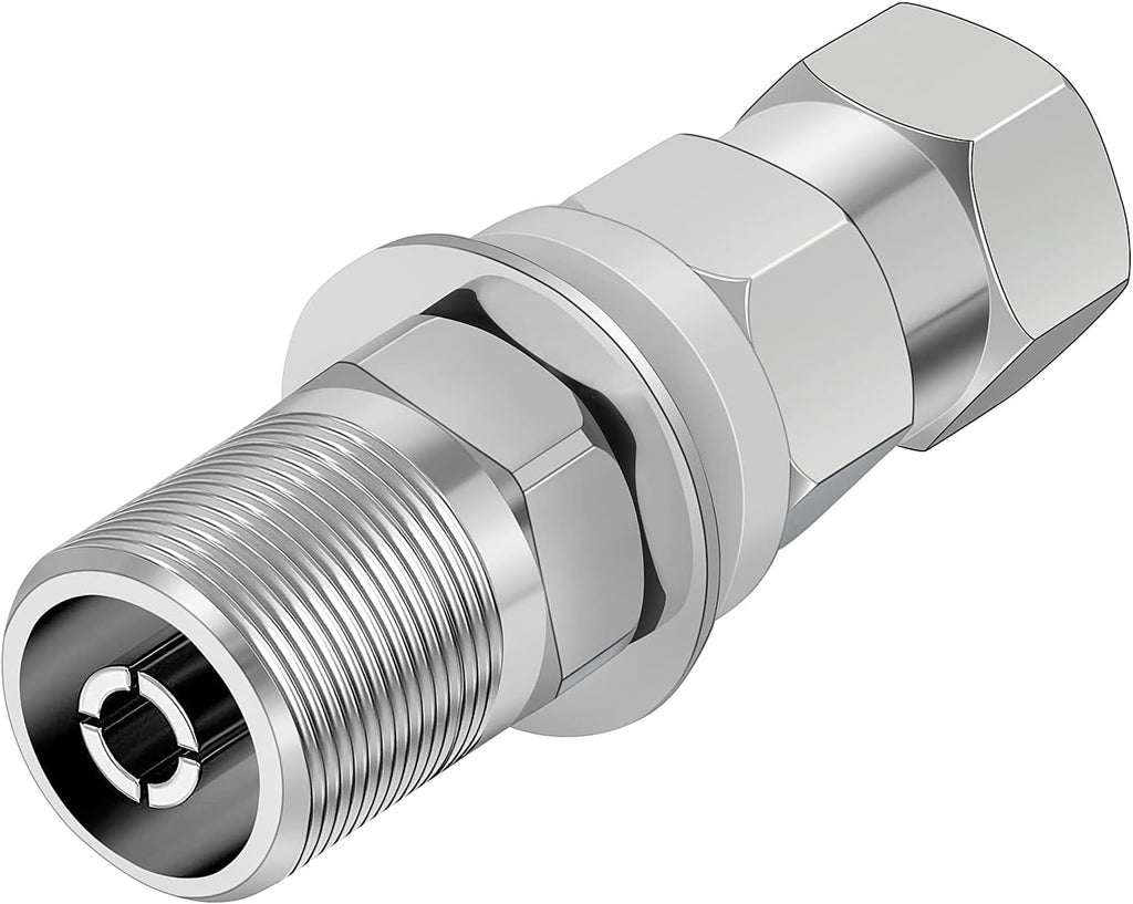 Universal Heavy Duty CB Antenna SO-239 Stud Mount, Standard 3/8 x 24 Threaded Antenna Stud Mount Adapter