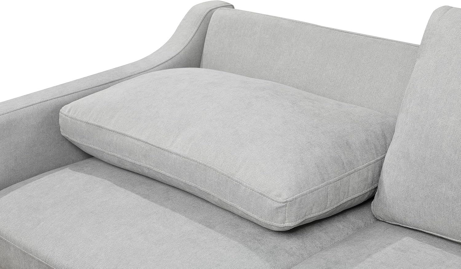 69" 3 in 1 Convertible Queen Sleeper Sofa Bed, Modern Fabric Loveseat Futon, Light Gray M509