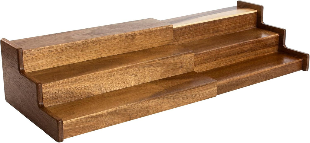 Acacia Wood 3 Tier Spice Rack for Cabinet or Kitchen O6451