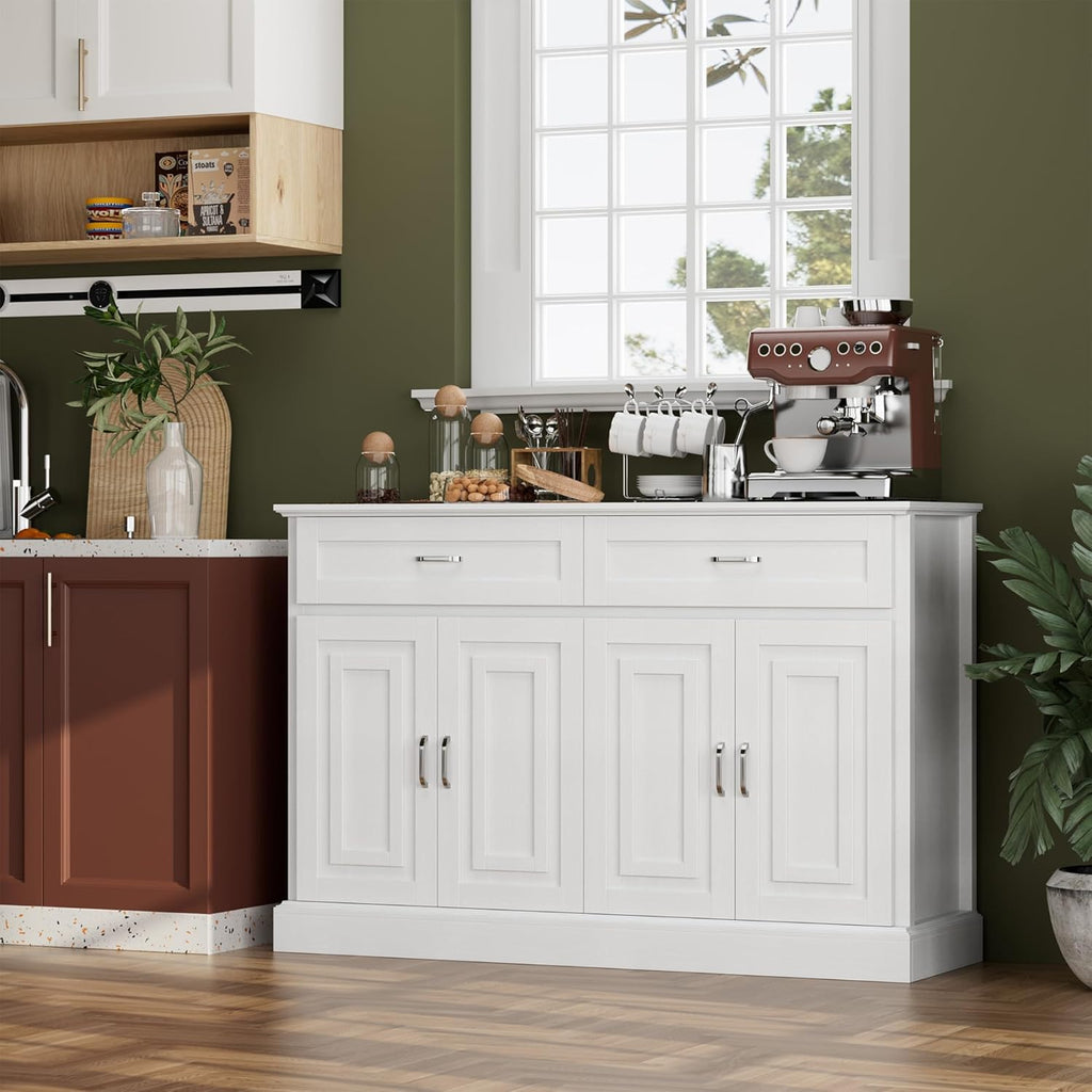 Farmhouse Sideboard Buffet Cabinet with Storage, 55.1" W2086