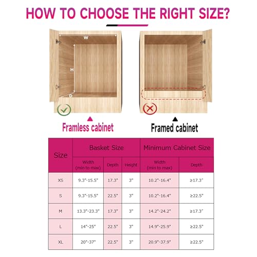 Expandable Pull Out Cabinet Organizer for Kitchen, X-Large 2 Pack E276