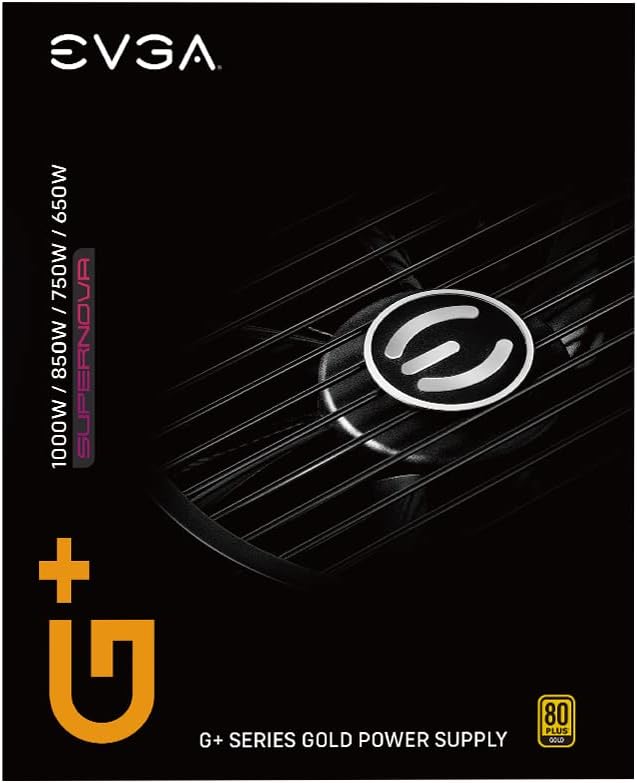 EVGA SuperNOVA 1000 G+ 80 Plus Gold 1000W Fully Modular Power Supply W621719